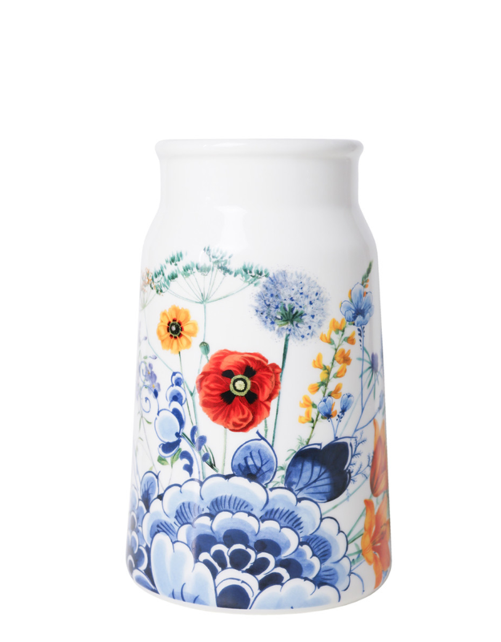 Heinen Delfts Blauw Melkbusvaas Wildbloemen Bloemen Oase - Heinen Delfts Blauw