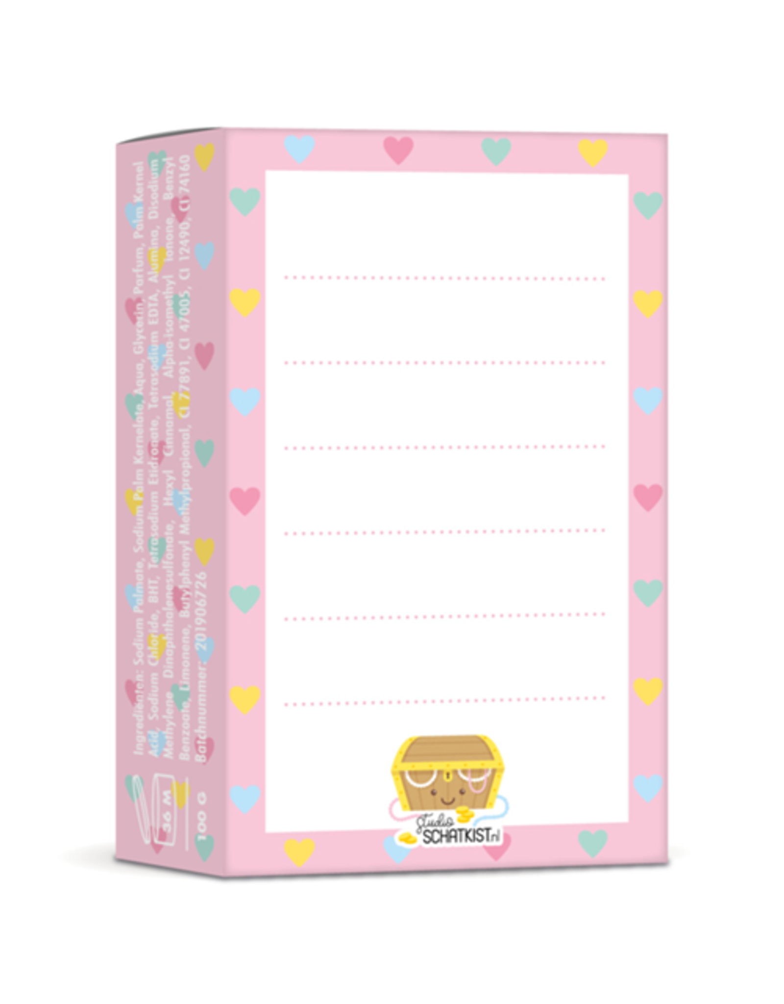 Studio Schatkist Blok Zeep "I WASH you lots of love & happiness" mintgroen