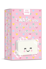 Studio Schatkist Blok Zeep "I WASH you lots of love & happiness" mintgroen