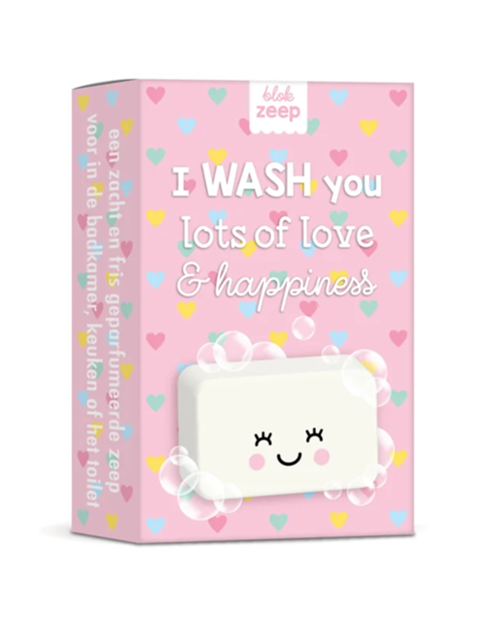 Studio Schatkist Blok Zeep "I WASH you lots of love & happiness" mintgroen
