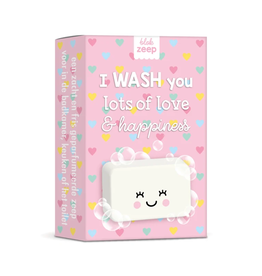 Studio Schatkist Blok Zeep "I WASH you lots of love & happiness" - Studio Schatkist