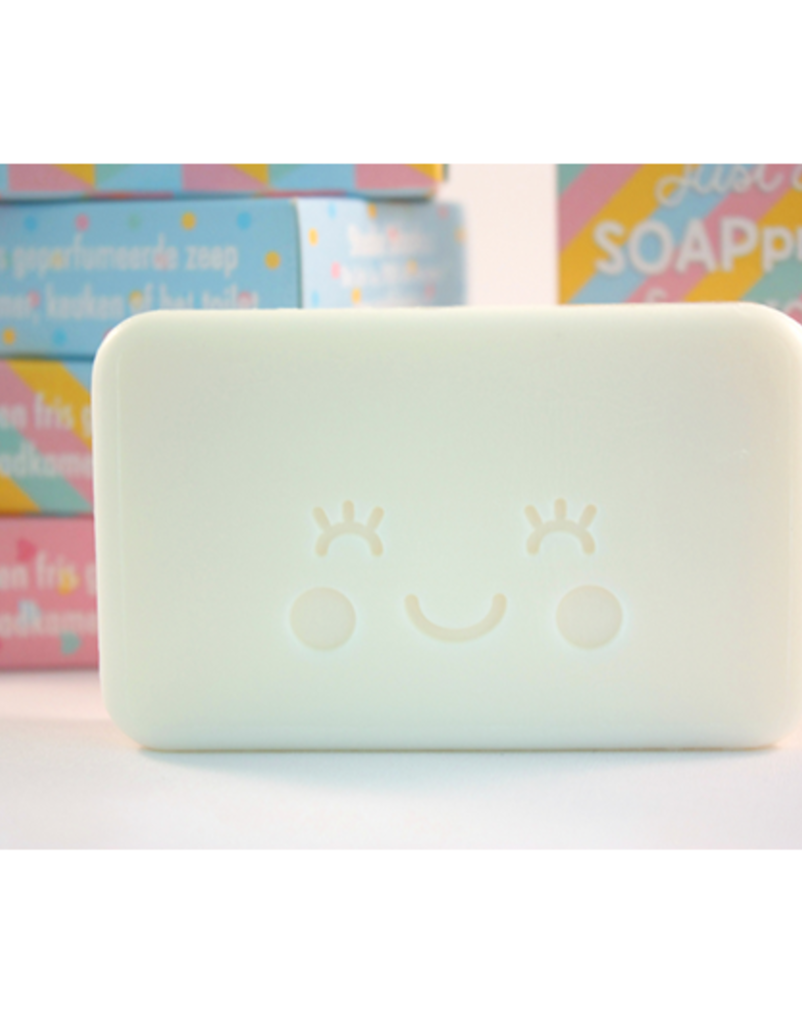 Studio Schatkist Blok Zeep "I WASH you lots of love & happiness" mintgroen