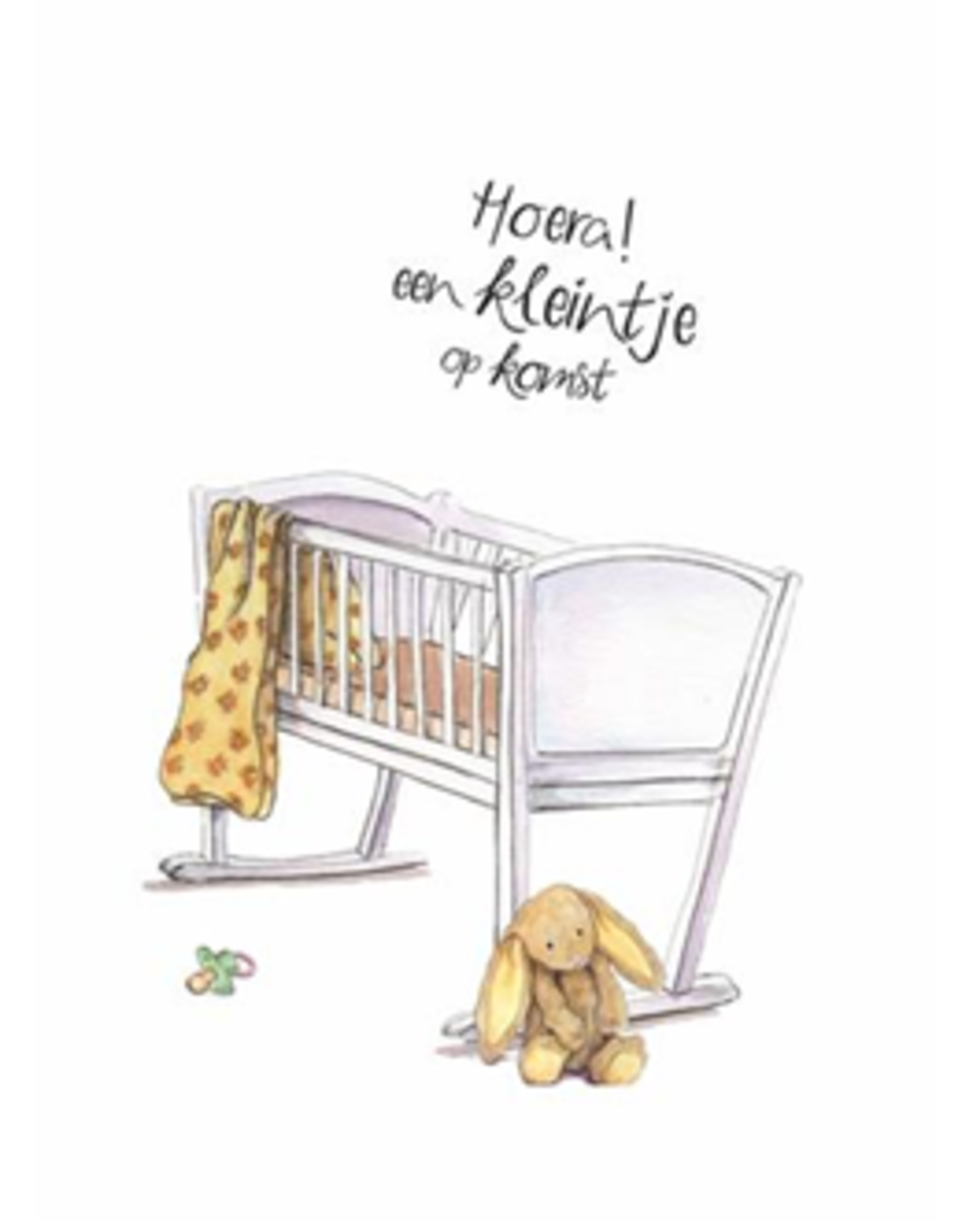 Hooray! A New Baby on the Way - Wenskaart Christa Mulder