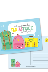Studio Schatkist Kaart A6 "Bedankt voor het fantastsche schooljaar" - Studio Schatkist