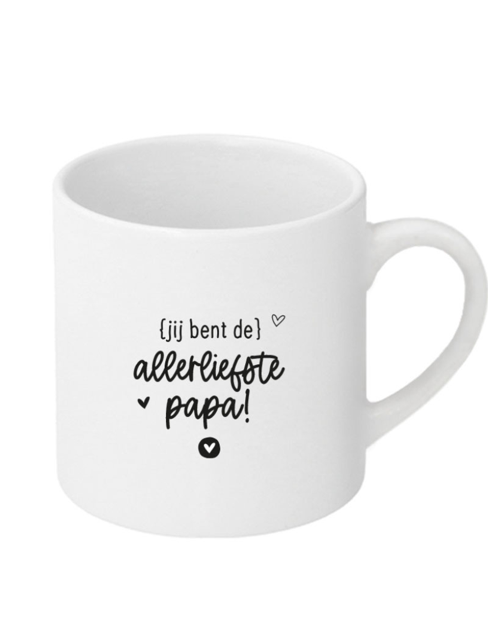 Zoedt Witte mok met tekst - 'Jij bent de allerliefste papa!' - Zoedt