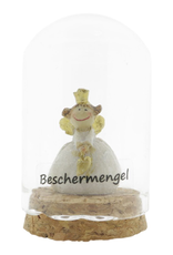 Kleine Bescherm Engel in een Stolp