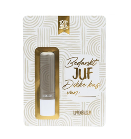 100% Leuk Lippenbalsem Bedankt Juf - 100% Leuk