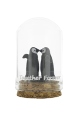 Pinguïns in Stolpje "Together Forever" 6x4,5cm