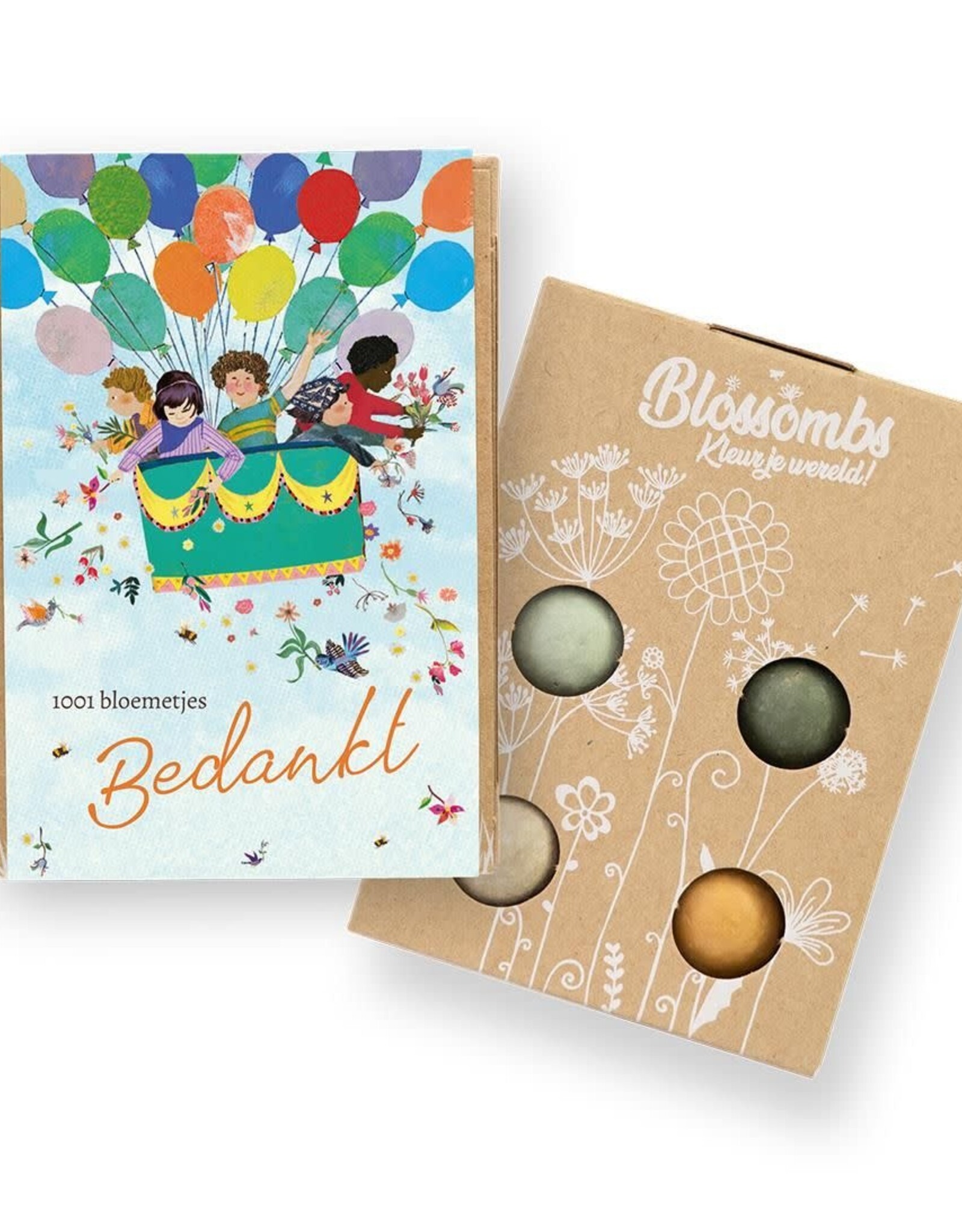 Bloembommetjes Giftbox mini "Bedankt" - Blossombs