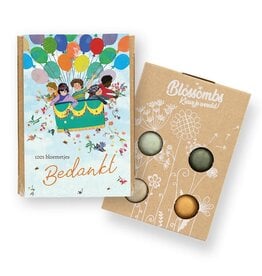 Bloembommetjes Giftbox mini "Bedankt" - Blossombs