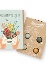 Bloembommetjes Giftbox mini "Bloemen voor jou" - Blossombs