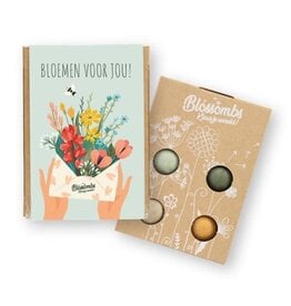 Bloembommetjes Giftbox mini "Bloemen voor jou" - Blossombs