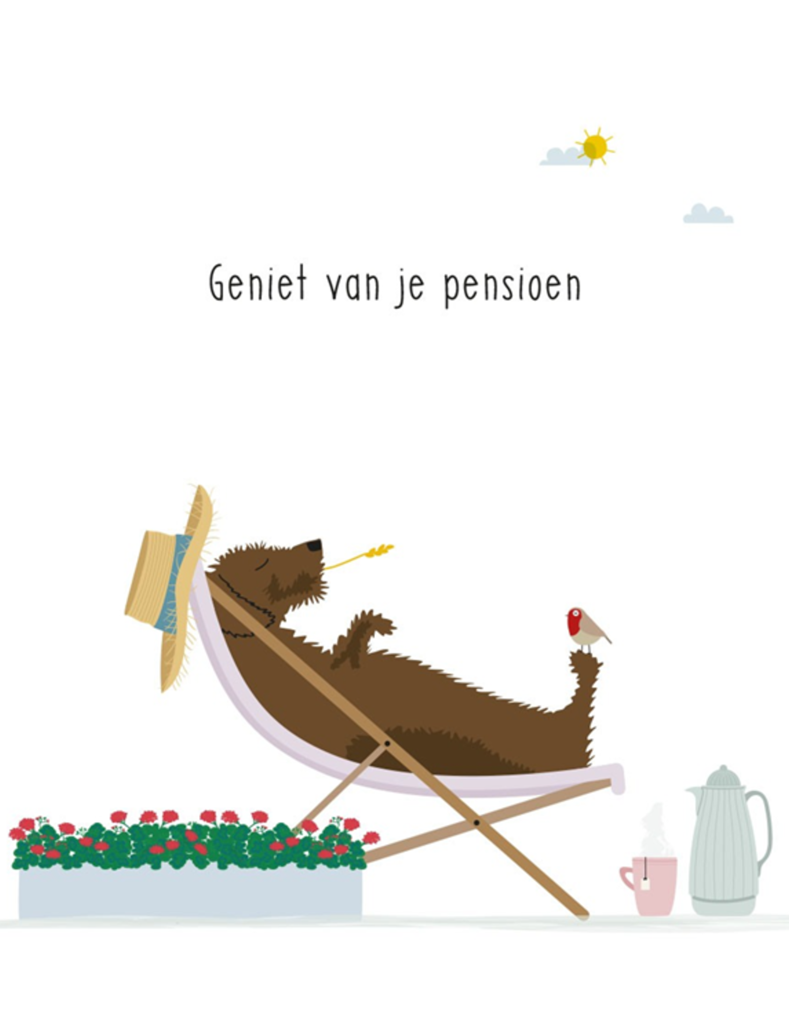 Geniet van je Pensioen - Wenskaart Frits