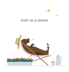 Geniet van je Pensioen - Wenskaart Frits