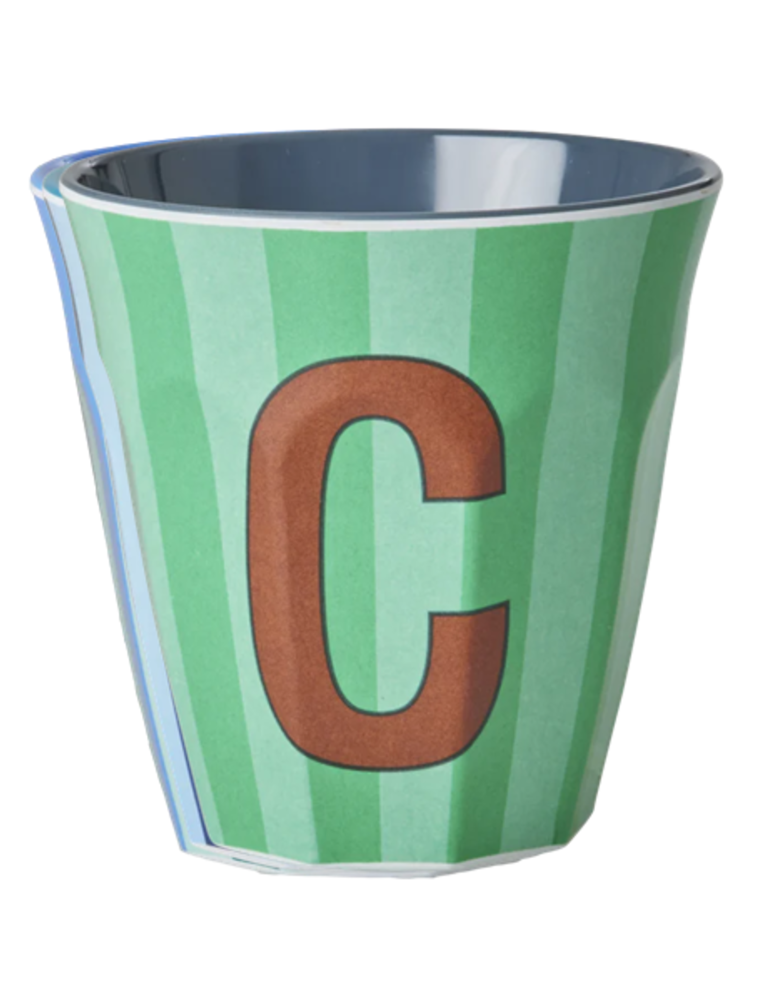 Rice Beker Melamine Strepen Letter C - Rice