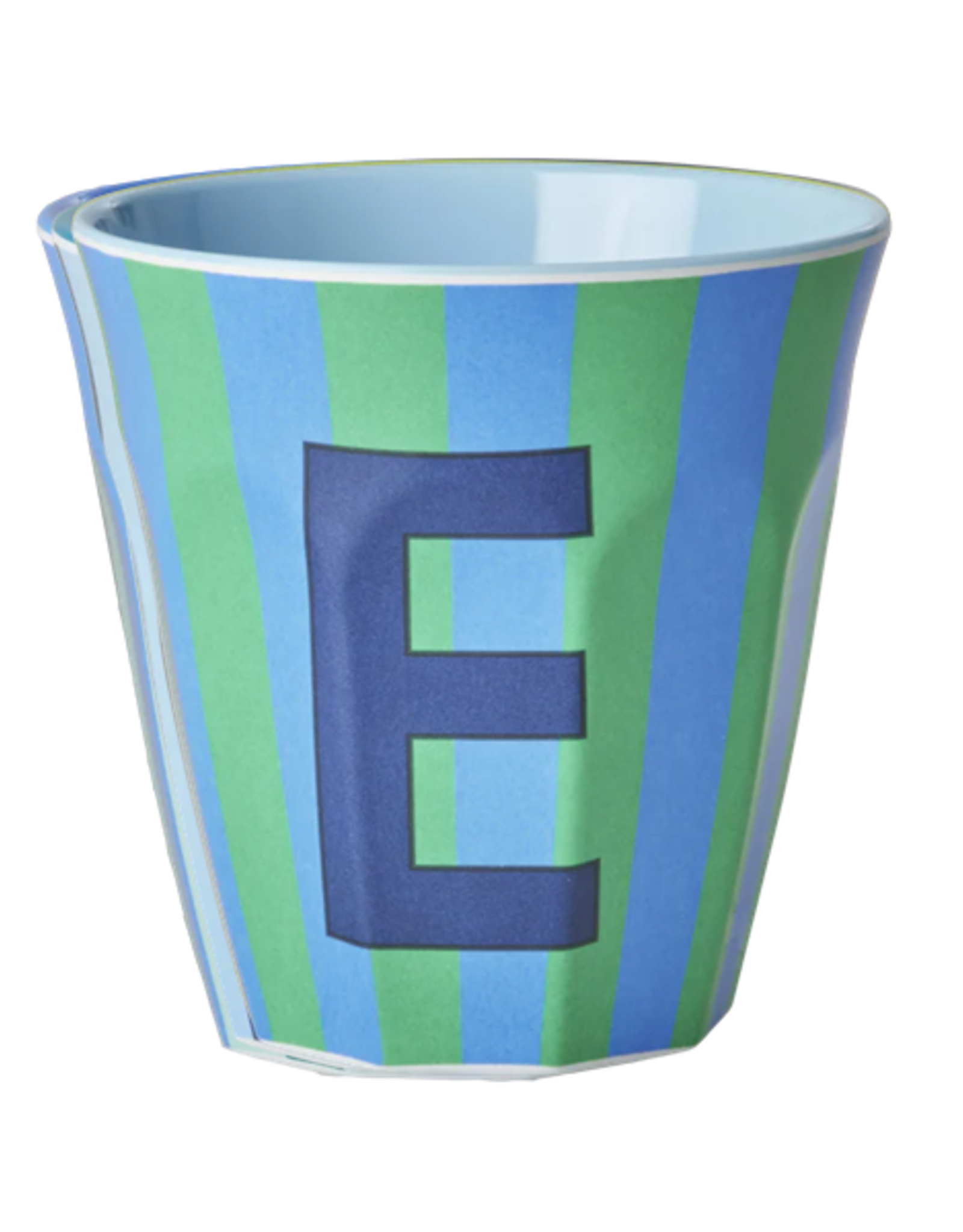 Rice Beker Melamine Strepen Letter E - Rice