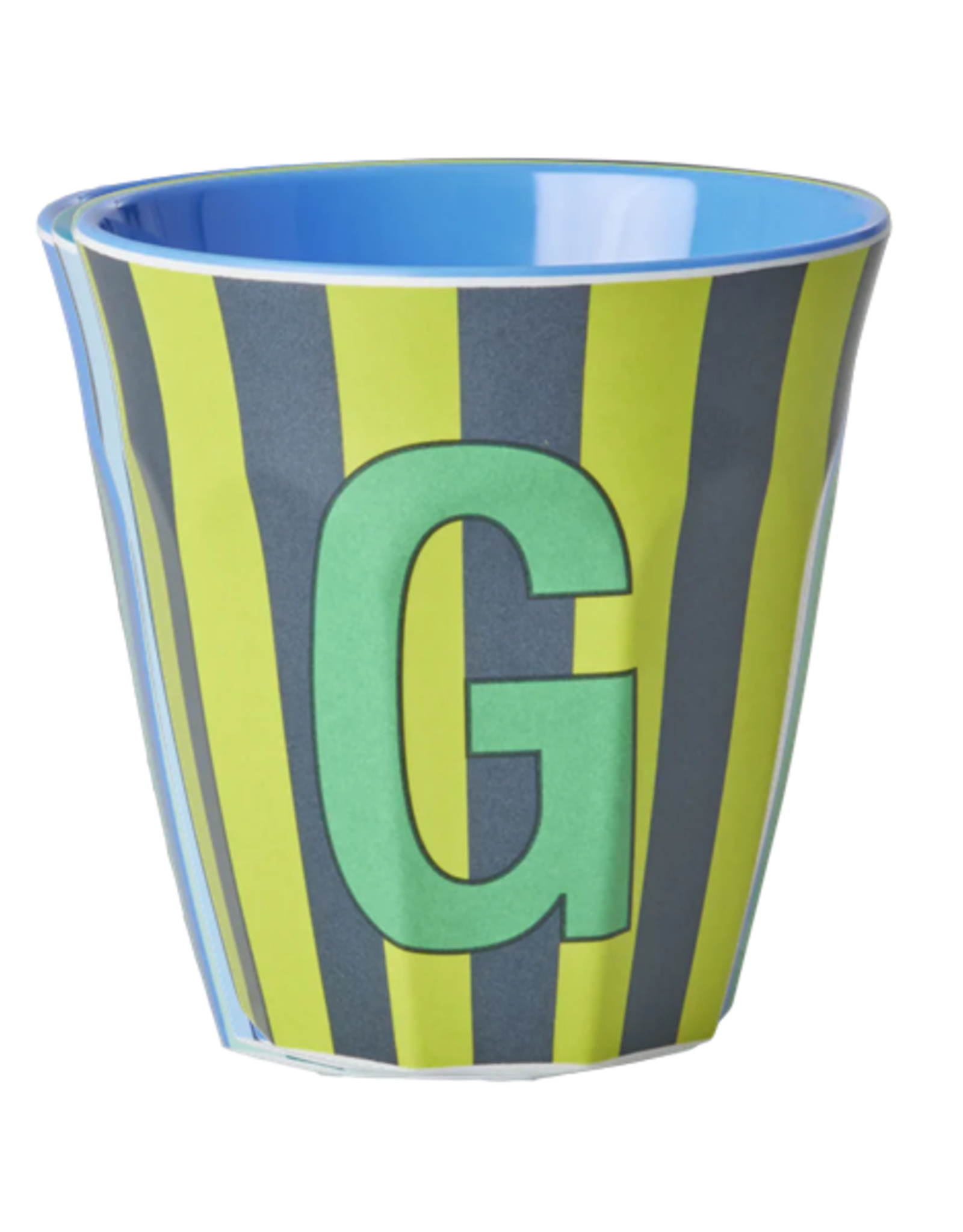 Rice Beker Melamine Strepen Letter G - Rice