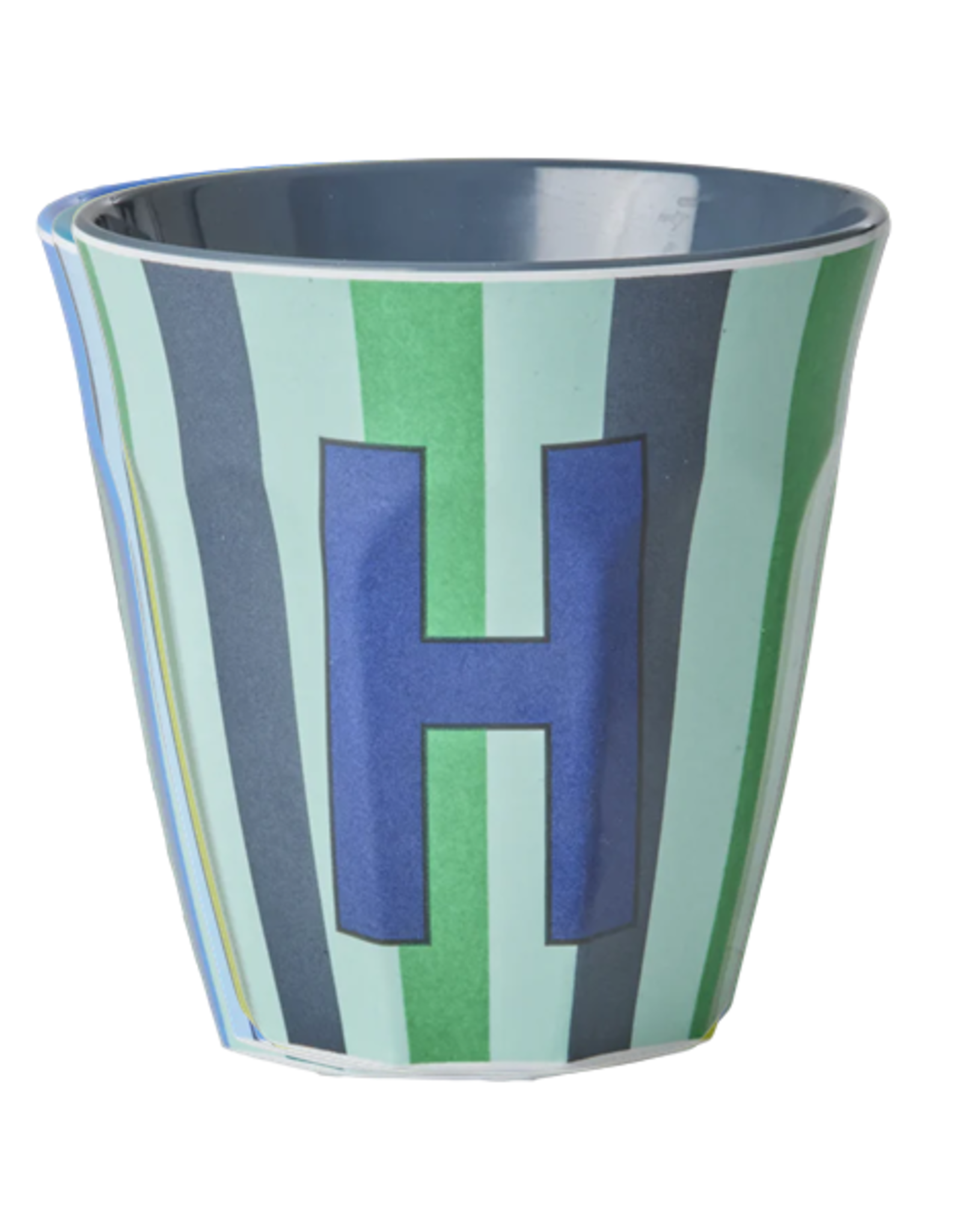 Rice Beker Melamine Strepen Letter H - Rice