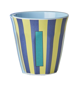 Rice Beker Melamine Strepen Letter I - Rice