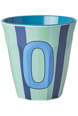 Rice Beker Melamine Strepen Letter O - Rice