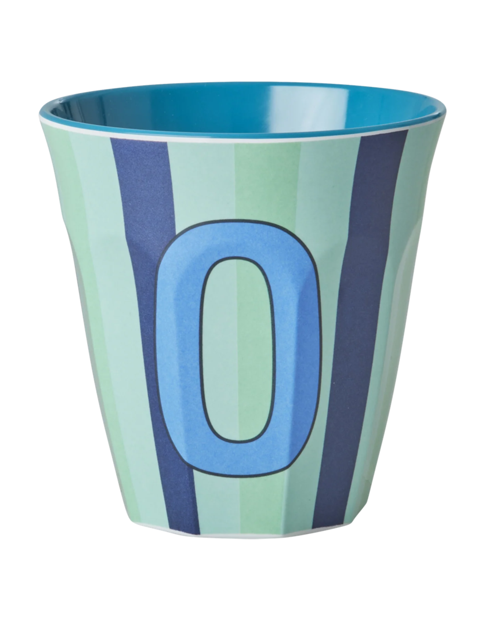 Rice Beker Melamine Strepen Letter O - Rice
