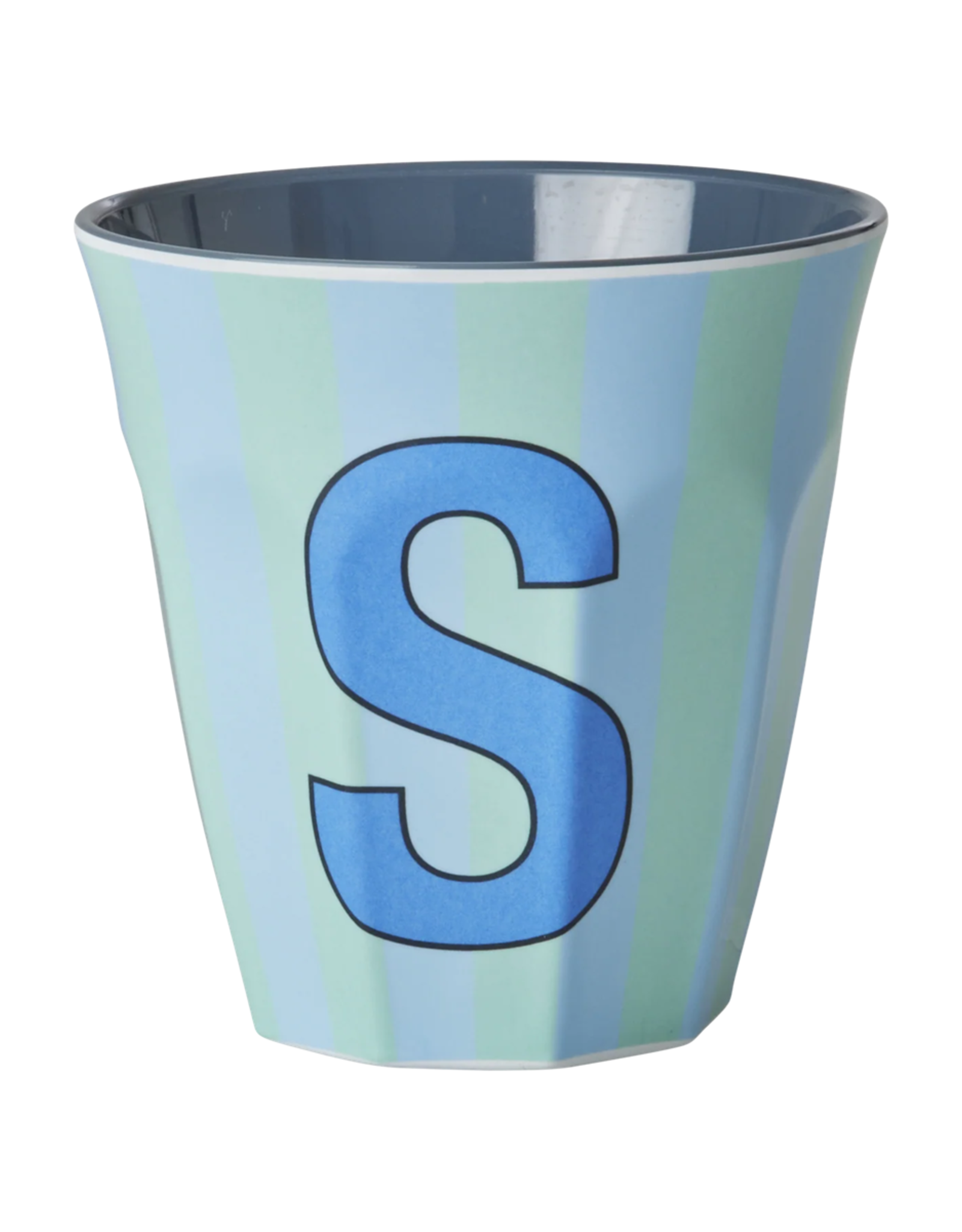 Rice Beker Melamine Strepen Letter S - Rice