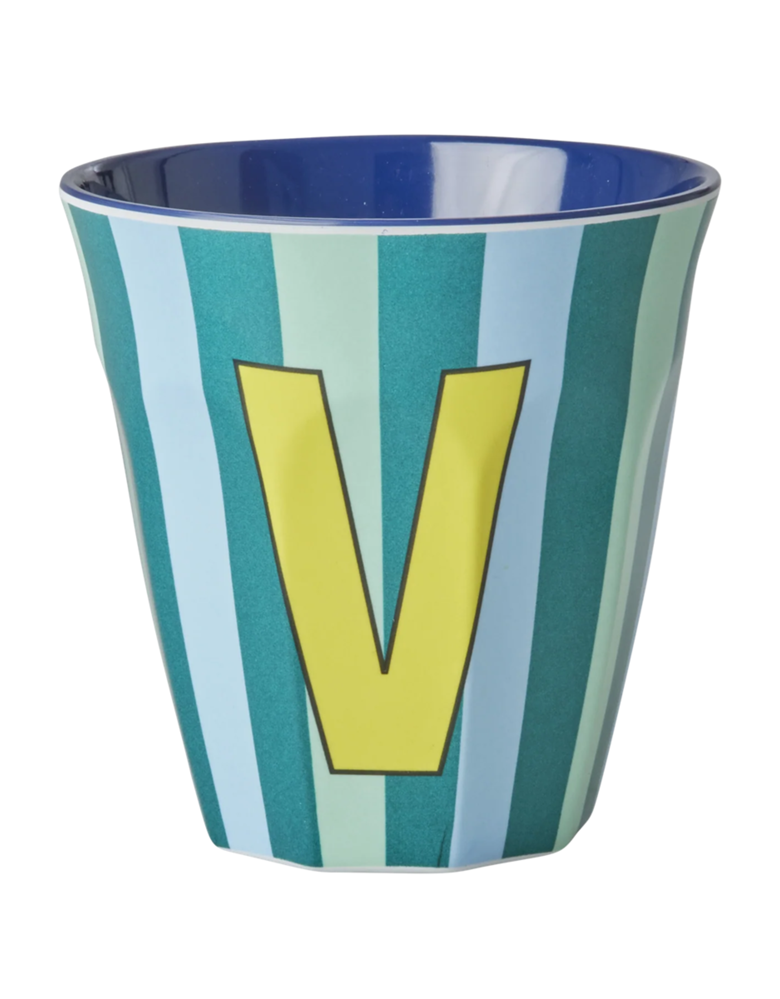 Rice Beker Melamine Strepen Letter V - Rice