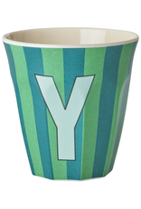 Rice Beker Melamine Strepen Letter Y - Rice
