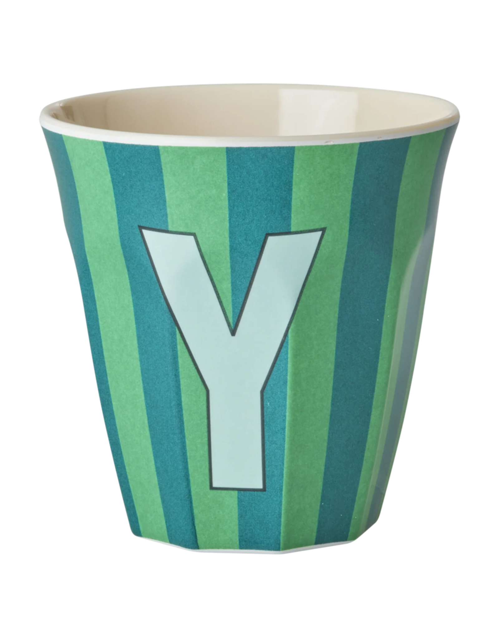 Rice Beker Melamine Strepen Letter Y - Rice