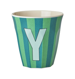 Rice Beker Melamine Strepen Letter Y - Rice
