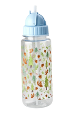 Rice Drinkfles Happy Forest blauw - Rice