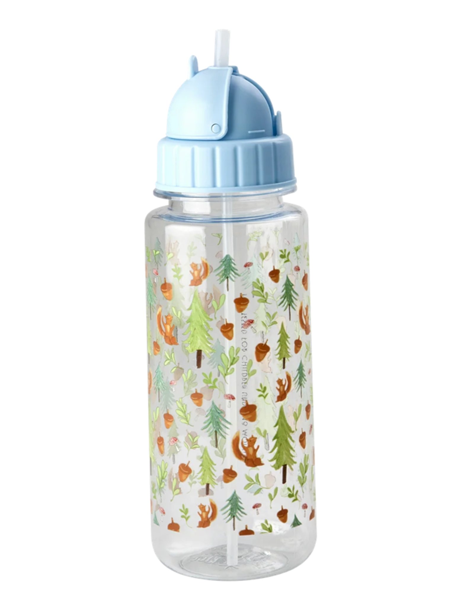 Rice Drinkfles Happy Forest blauw - Rice