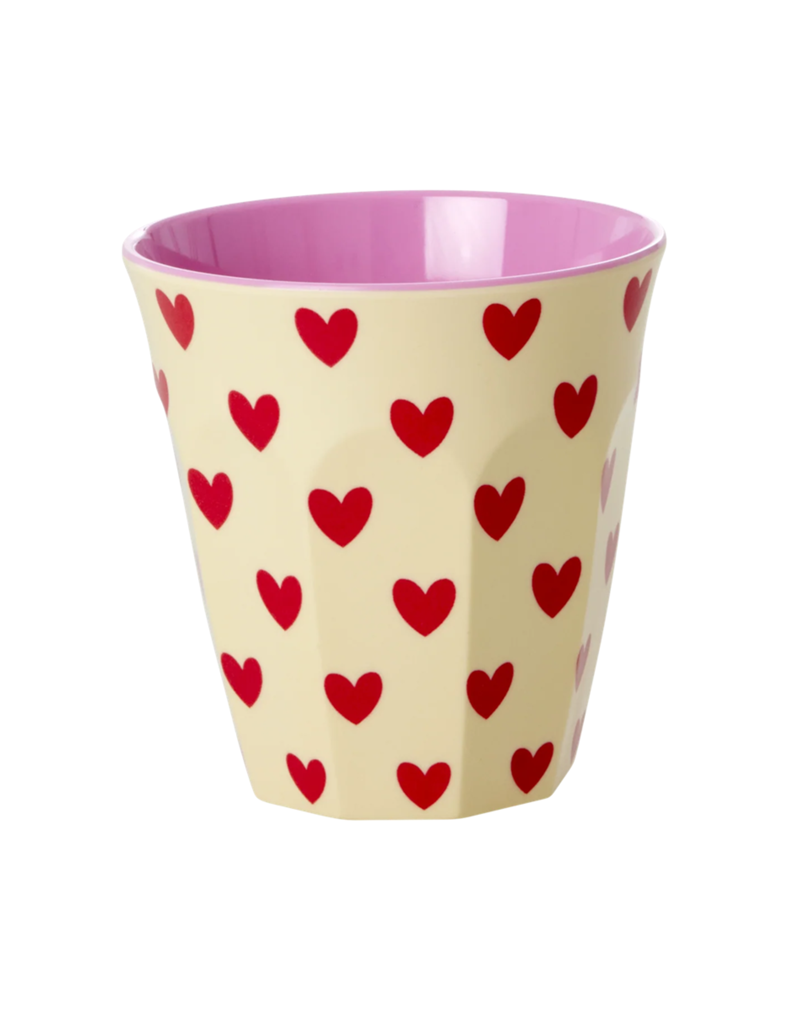 Rice Beker Melamine met Darling Hearts Print - Rice