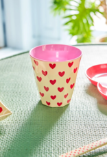 Rice Beker Melamine met Darling Hearts Print - Rice