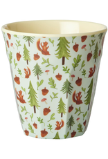 Rice Beker Melamine met Happy Forest Print - Rice