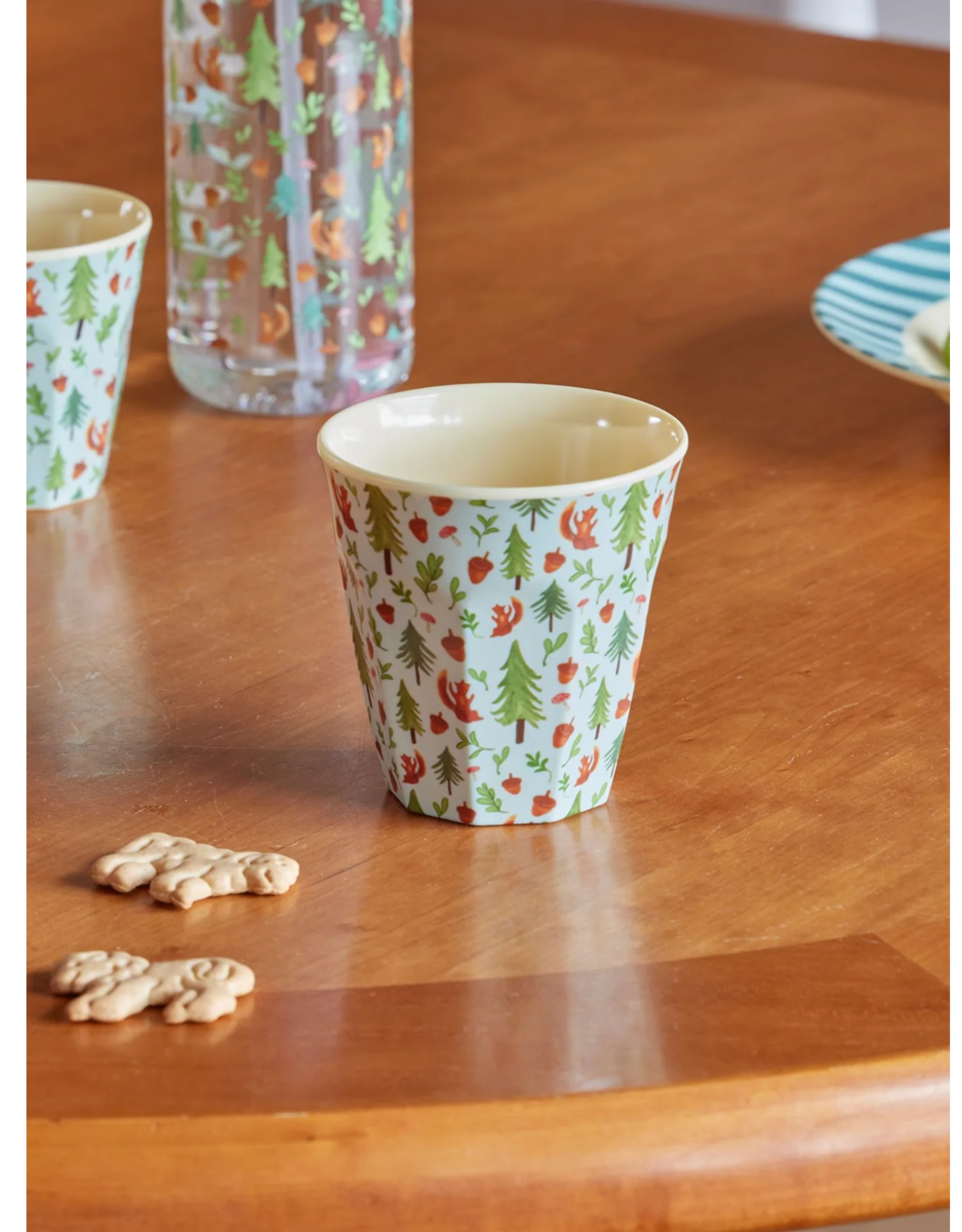 Rice Beker Melamine met Happy Forest Print - Rice