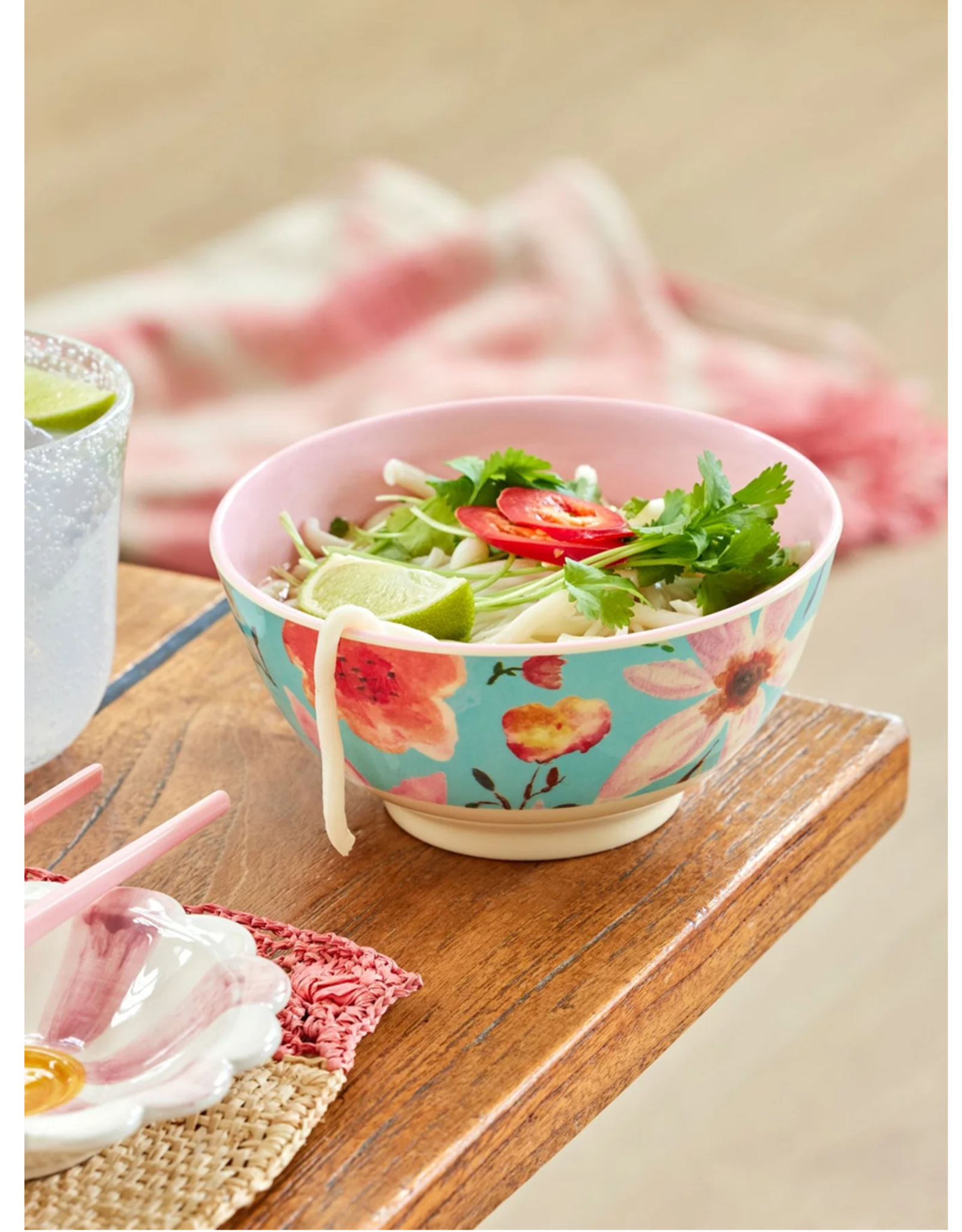 Rice Kom Melamine met Selma Flower print - Rice