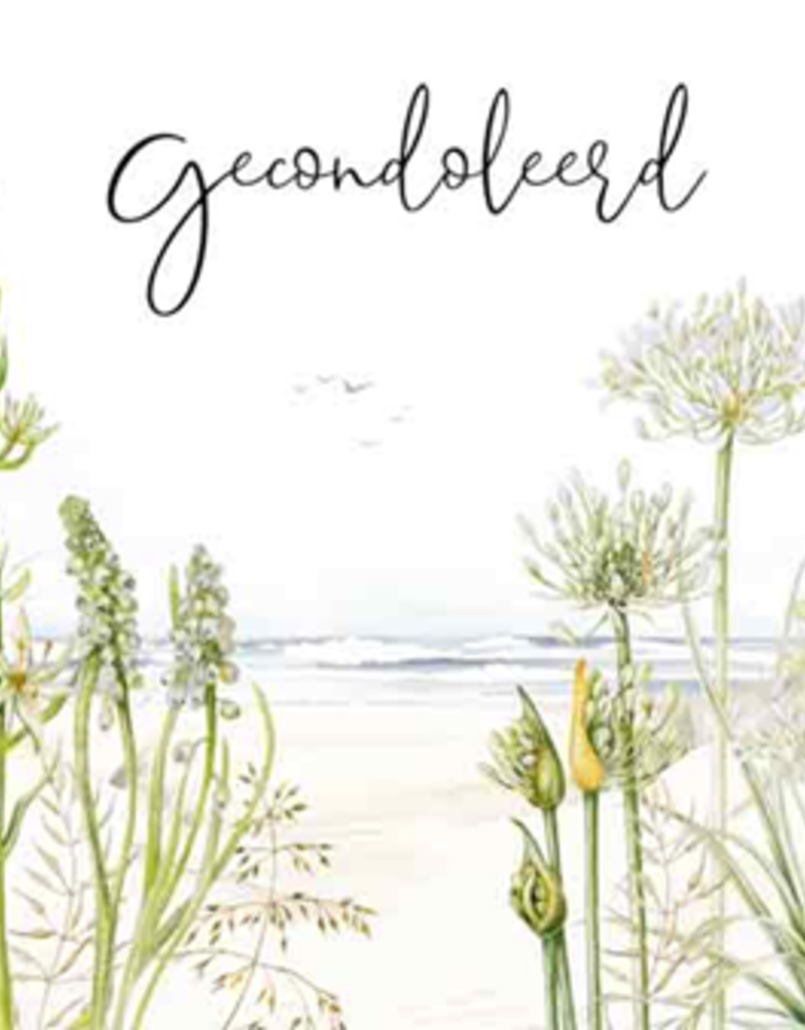 Gecondoleerd -  Wenskaart Janneke Brinkman