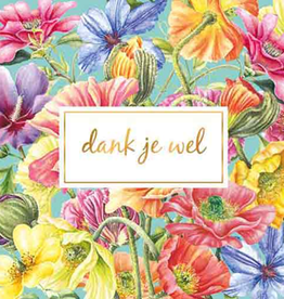 Dank je Wel -  Wenskaart Janneke Brinkman