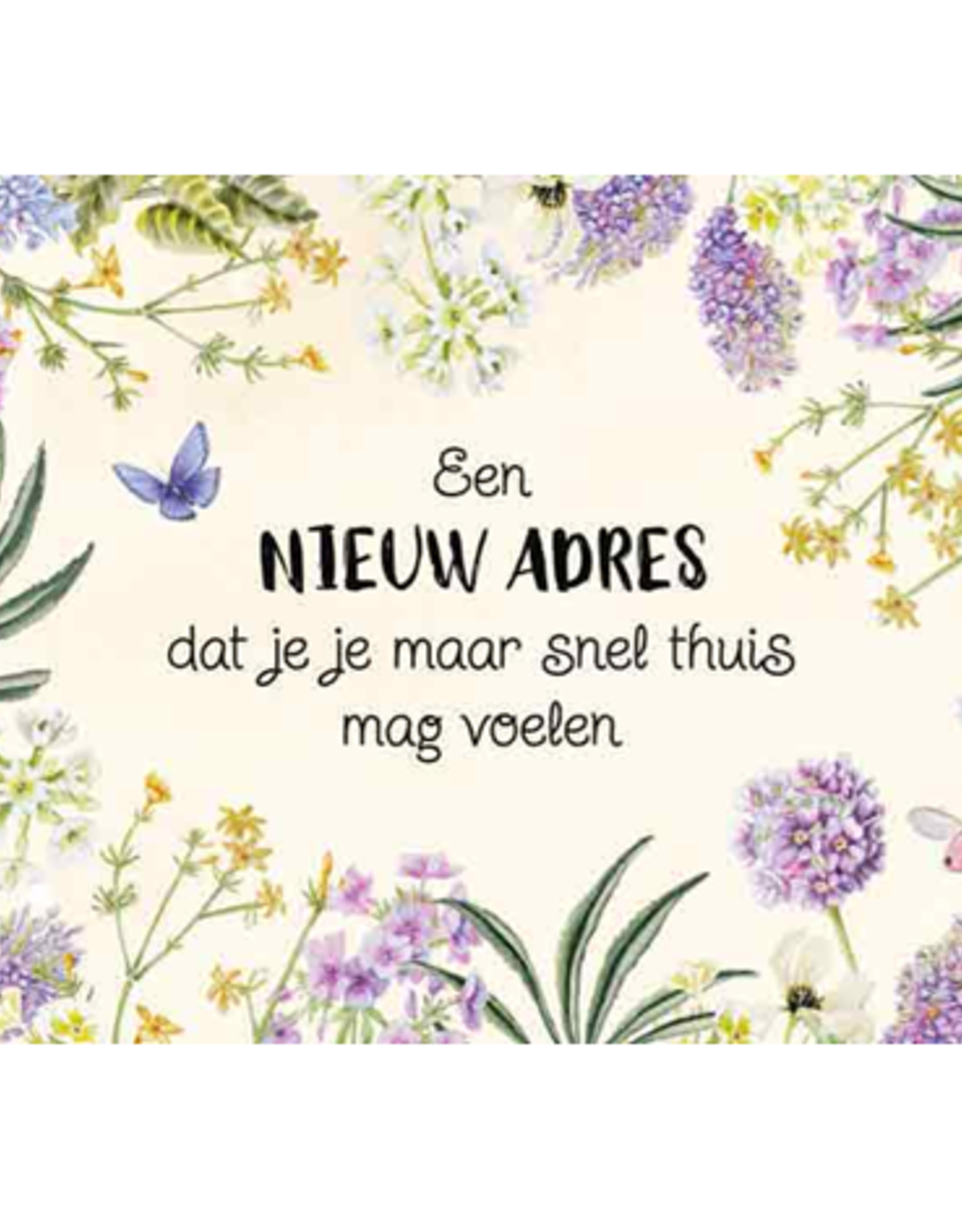 Een Nieuw Adres... - Wenskaart Janneke Brinkman
