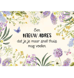 Een Nieuw Adres... - Wenskaart Janneke Brinkman