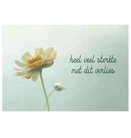 Heel veel Sterkte met dit Verlies - Wenskaart Compassion