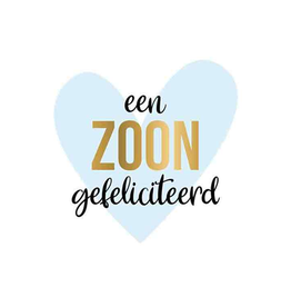 Een Zoon Gefeliciteerd - Wenskaart Daisy