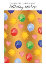 Sunshine Kisses and Birthday Wishes - Wenskaart Bliss