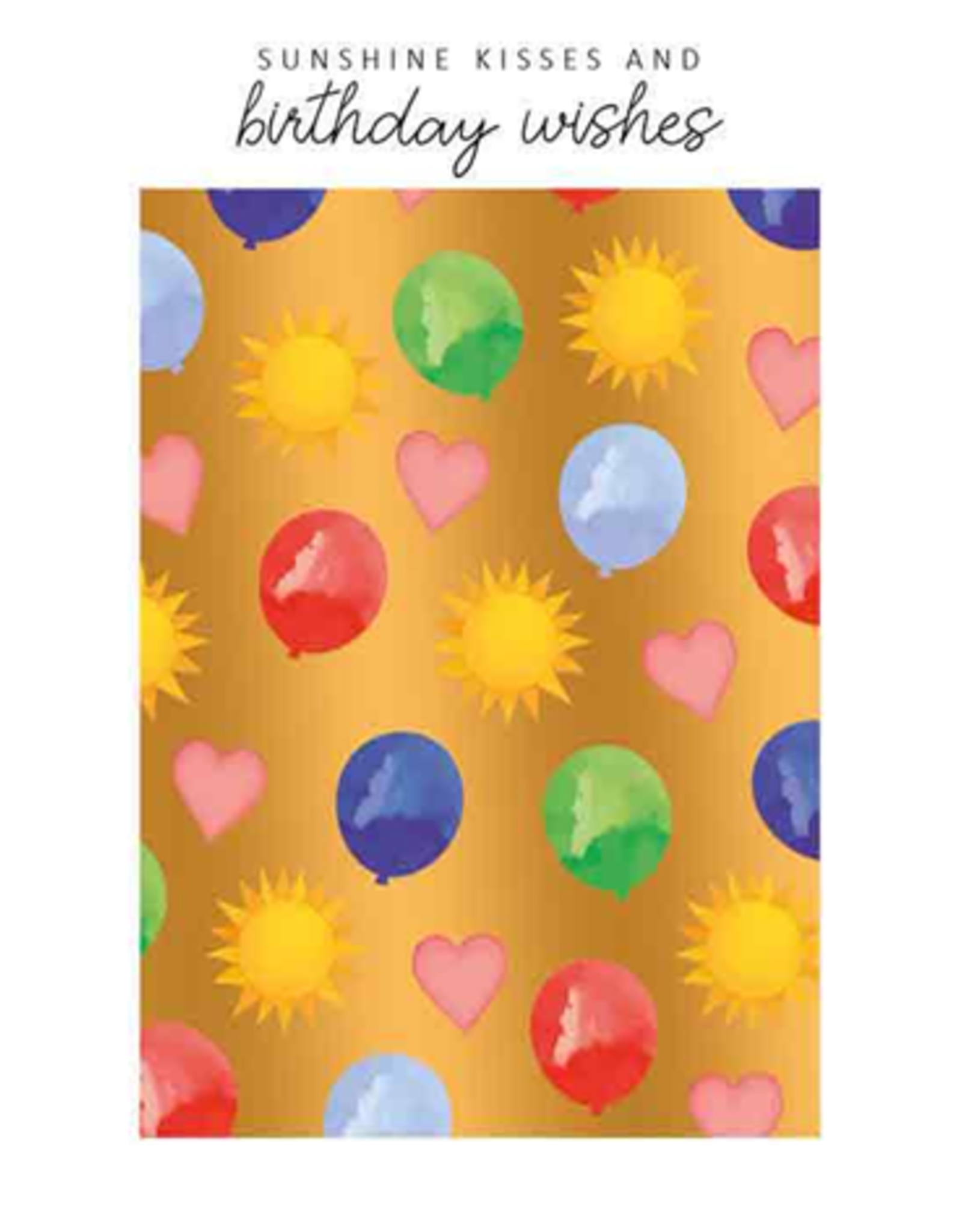 Sunshine Kisses and Birthday Wishes - Wenskaart Bliss