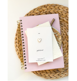 Pin "Van Harte Gefeliciteerd!" met hartje wit (incl envelop)