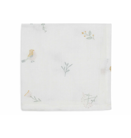 Jollein Hydrofiel Monddoekje 31x31cm Lovely Birds - Jollein