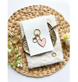Sleutelhanger "Hart Roze"