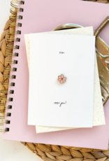 Pin "Een Bloemetje voor Jou" roze (incl envelop)