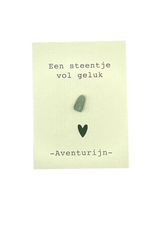 Een Steentje vol geluk (Cadeaukaartje) - Aventurijn